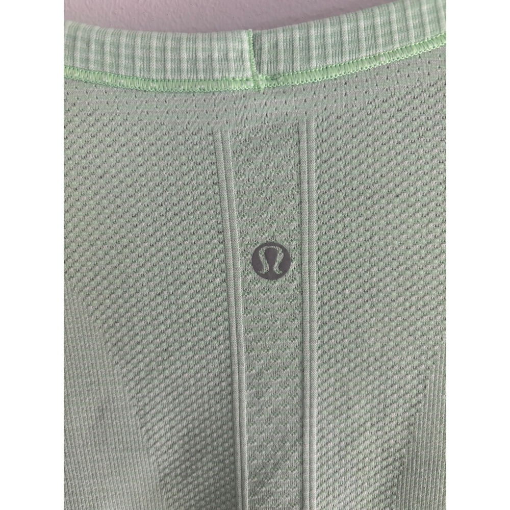 Lululemon Swiftly Tech Short Sleeve Green Heathered Pistachio Size 8 Tshirt - Picture 4 of 5